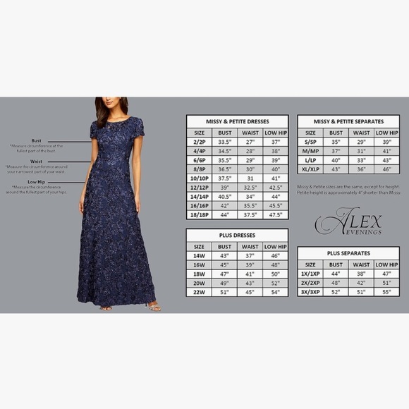 NWT Alex Evenings Women's Cold Shoulder Popover Dress size 12 - Picture 4 of 4